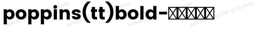 poppins(tt)bold字体转换
