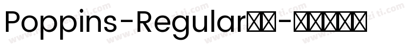 Poppins-Regular字体字体转换