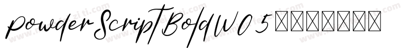 PowderScriptBoldW05-字体转换