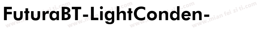 FuturaBT-LightConden字体转换