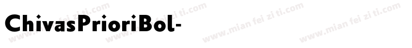 ChivasPrioriBol字体转换