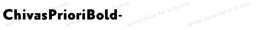 ChivasPrioriBold字体转换