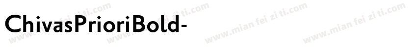 ChivasPrioriBold字体转换