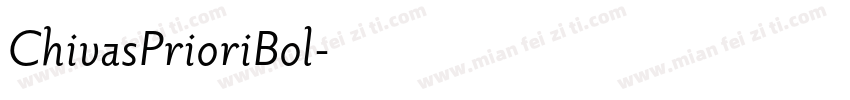 ChivasPrioriBol字体转换