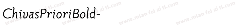 ChivasPrioriBold字体转换