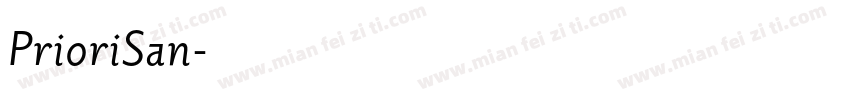 PrioriSan字体转换