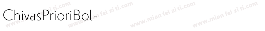 ChivasPrioriBol字体转换