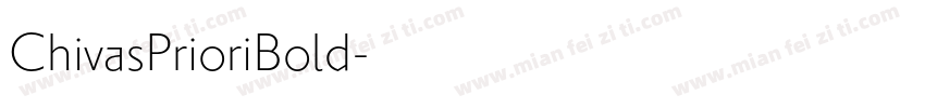 ChivasPrioriBold字体转换