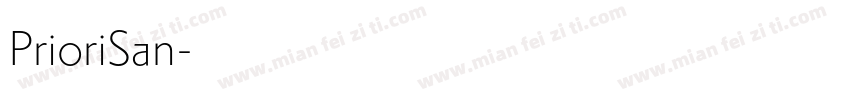 PrioriSan字体转换