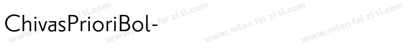 ChivasPrioriBol字体转换