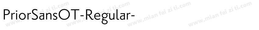 PriorSansOT-Regular字体转换