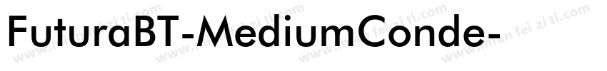 FuturaBT-MediumConde字体转换
