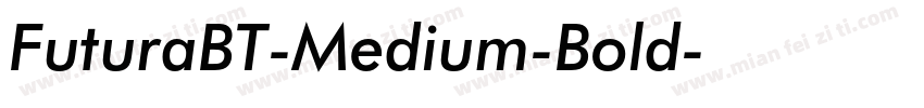 FuturaBT-Medium-Bold字体转换