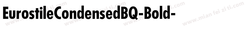 EurostileCondensedBQ-Bold字体转换