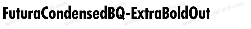 FuturaCondensedBQ-ExtraBoldOutline字体转换