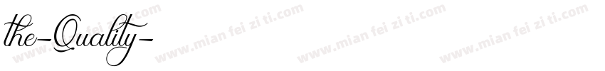 the-Quality字体转换