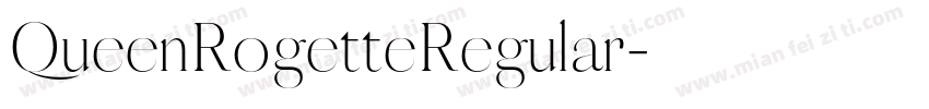 QueenRogetteRegular字体转换