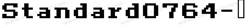Standard0764字体转换