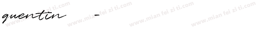 quentin字体下载字体转换
