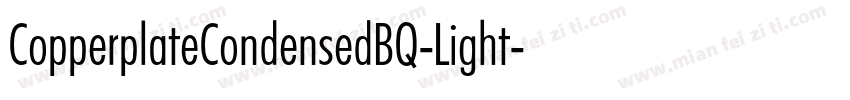 CopperplateCondensedBQ-Light字体转换