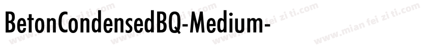BetonCondensedBQ-Medium字体转换
