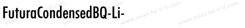FuturaCondensedBQ-Li字体转换