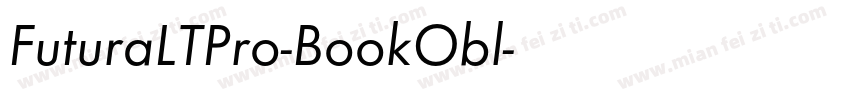FuturaLTPro-BookObl字体转换