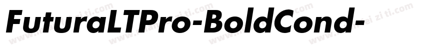 FuturaLTPro-BoldCond字体转换