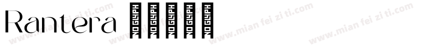 Rantera字体转换