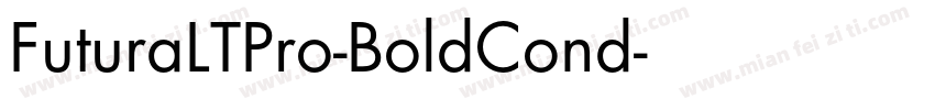 FuturaLTPro-BoldCond字体转换