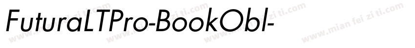 FuturaLTPro-BookObl字体转换
