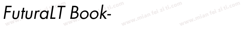 FuturaLT一Book字体转换