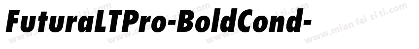 FuturaLTPro-BoldCond字体转换