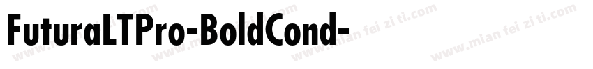 FuturaLTPro-BoldCond字体转换