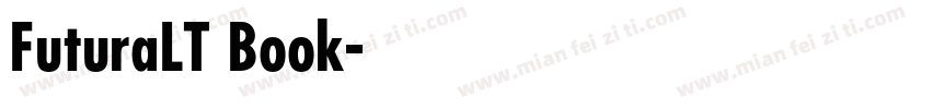FuturaLT一Book字体转换