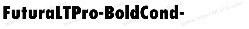 FuturaLTPro-BoldCond字体转换