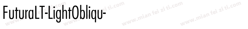 FuturaLT-LightObliqu字体转换