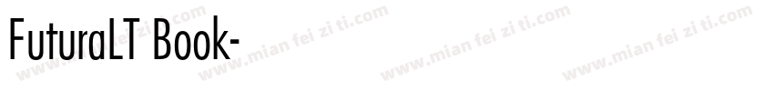 FuturaLT一Book字体转换