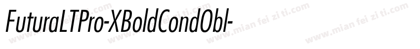 FuturaLTPro-XBoldCondObl字体转换