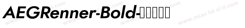 AEGRenner-Bold字体转换
