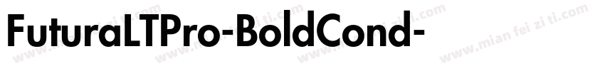 FuturaLTPro-BoldCond字体转换