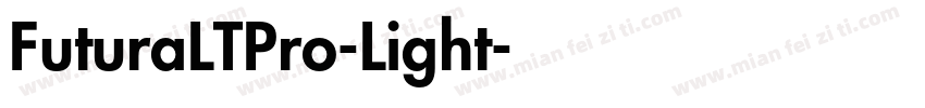 FuturaLTPro-Light字体转换