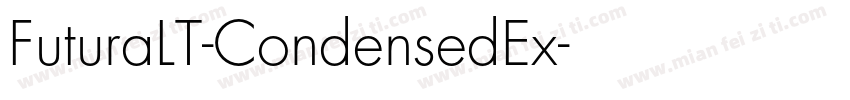 FuturaLT-CondensedEx字体转换