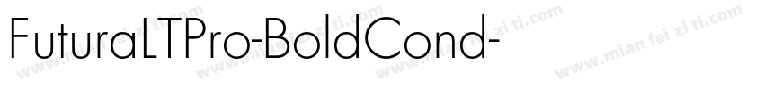 FuturaLTPro-BoldCond字体转换