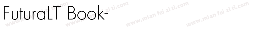 FuturaLT一Book字体转换