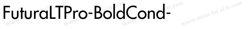 FuturaLTPro-BoldCond字体转换