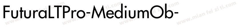 FuturaLTPro-MediumOb字体转换
