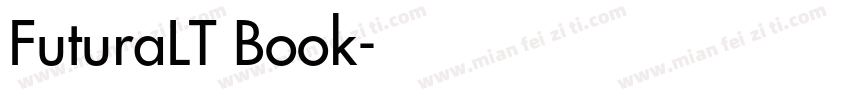FuturaLT一Book字体转换
