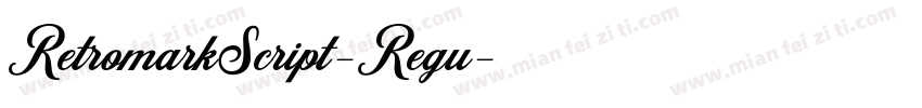 RetromarkScript-Regu字体转换