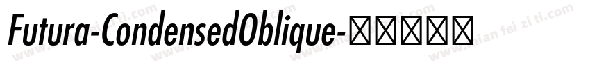 Futura-CondensedOblique字体转换